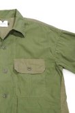 画像2: CAL O LINE　UTILITY FATIGUE SHIRT（OLIVE DRAB） (2)