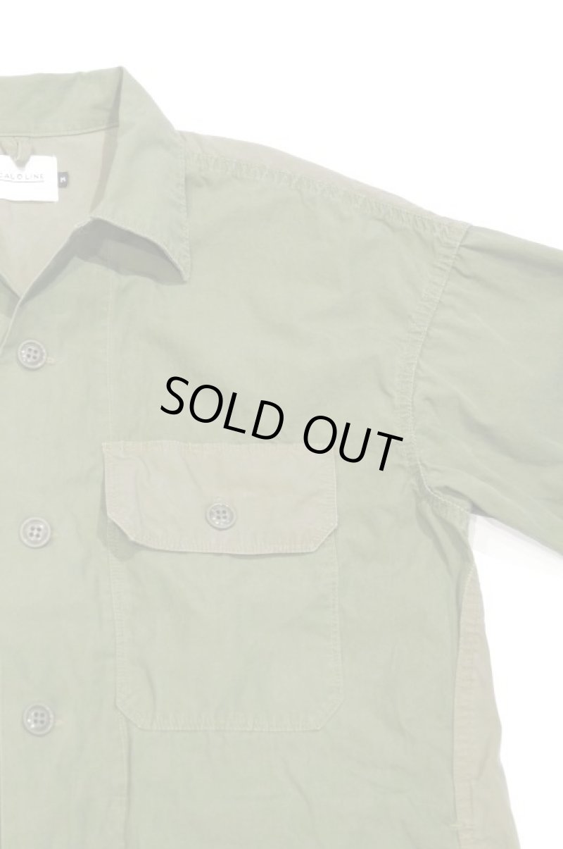 画像2: CAL O LINE　UTILITY FATIGUE SHIRT（OLIVE DRAB） (2)