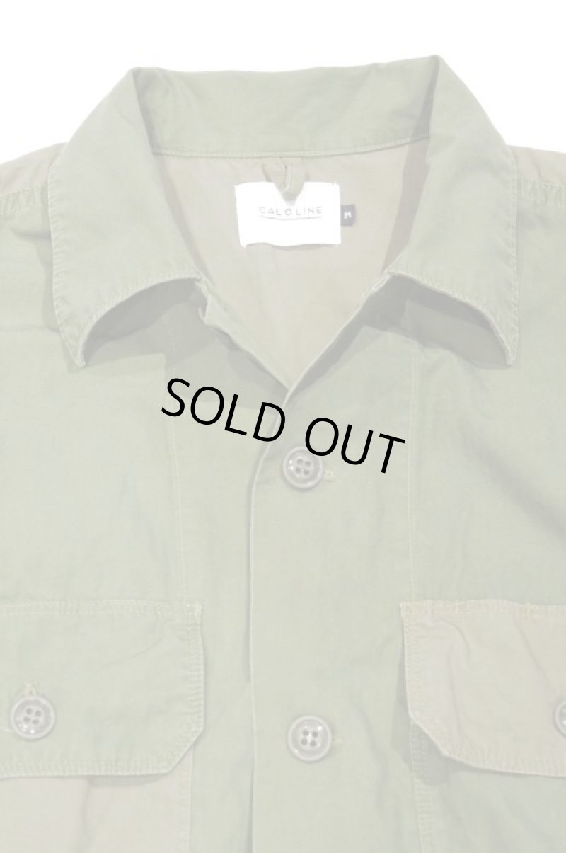 画像3: CAL O LINE　UTILITY FATIGUE SHIRT（OLIVE DRAB） (3)