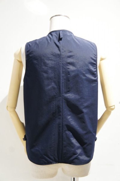 画像1: ARAN　NYLON VEST(NAVY)