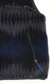 画像6: CAL O LINE　REVERSIBLE JACQUARD PILE VEST（Black） (6)