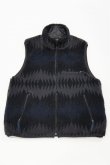 画像4: CAL O LINE　REVERSIBLE JACQUARD PILE VEST（Black） (4)