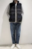 画像2: CAL O LINE　REVERSIBLE JACQUARD PILE VEST（Black） (2)