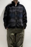 画像2: CAL O LINE　REVERSIBLE JACQUARD PILE CARDIGAN（Black） (2)