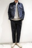 画像6: STILL BY HAND　COTTON CENTER PRESS SLACKS(NAVY) (6)