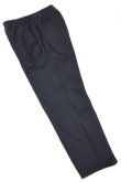 画像2: STILL BY HAND　COTTON CENTER PRESS SLACKS(NAVY) (2)