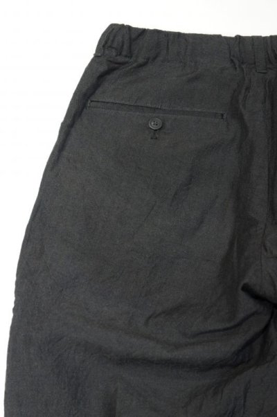 画像2: STILL BY HAND　LINEN / WOOL EASY PANTS(CHARCOAL)