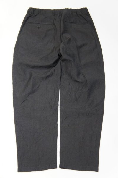 画像1: STILL BY HAND　LINEN / WOOL EASY PANTS(CHARCOAL)