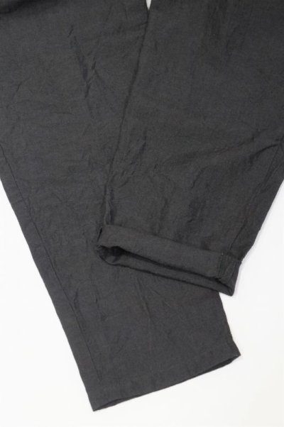 画像3: STILL BY HAND　LINEN / WOOL EASY PANTS(CHARCOAL)