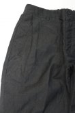 画像3: STILL BY HAND　LINEN / WOOL EASY PANTS(CHARCOAL) (3)