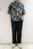 画像6: CAL O LINE　MADRAS PATCH WORK SHIRT（Green） (6)