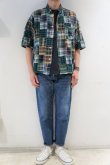 画像7: CAL O LINE　MADRAS PATCH WORK SHIRT（Green） (7)