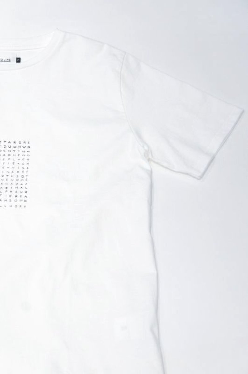 画像2: CAL O LINE "CROSSWORD" T-SHIRT(White)