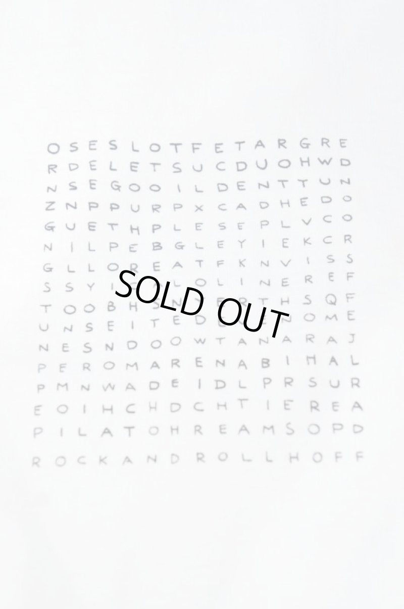 画像5: CAL O LINE "CROSSWORD" T-SHIRT(White) (5)