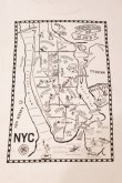 画像2: CAL O LINE　"TRIBECA" MAP T-SHIRT（Rose Gray） (2)