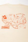 画像2: CAL O LINE　"MARFA" MAP T-SHIRT（Natural） (2)