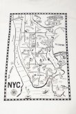 画像5: CAL O LINE　"TRIBECA" MAP T-SHIRT（White） (5)