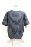 画像3: STILL BY HAND　BORDER POCKET T-SHIRT(BLACK×WHITE) (3)