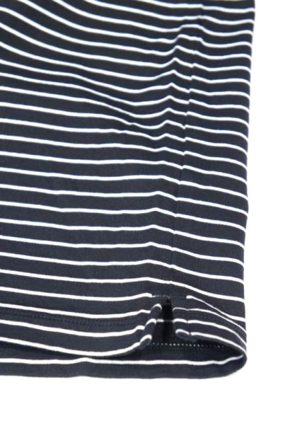 画像3: STILL BY HAND　BORDER POCKET T-SHIRT(BLACK×WHITE)