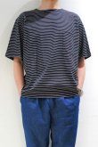 画像5: STILL BY HAND　BORDER POCKET T-SHIRT(BLACK×WHITE) (5)