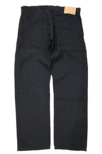 画像1: ORDINARY FITS　LINEN 5POCKET ANKLE (BLACK)