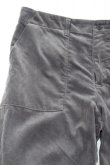 画像3: STILL BY HAND　CORDUROY BAKER PANTS(SMOKE GREY) (3)