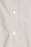 画像2: STILL BY HAND　STRIPE BAND COLLAR SHIRT(BEIGE/BROWN) (2)