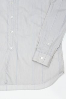 他の写真3: STILL BY HAND　STRIPE BAND COLLAR SHIRT(GREY/BLUE)