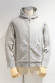 画像4: STILL BY HAND　ZIP UP SWEAT PARKA(HEATHER GREY) (4)
