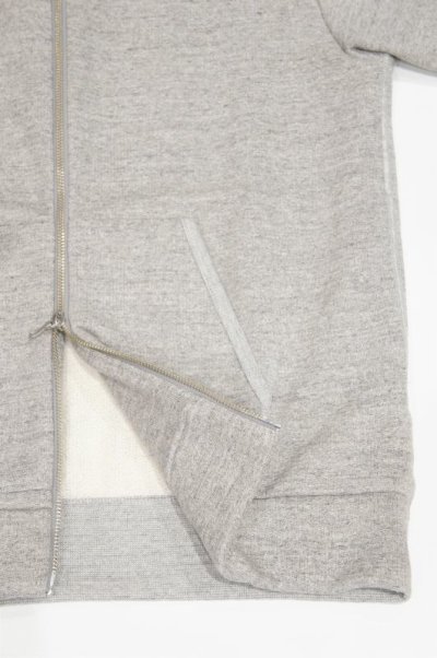 画像3: STILL BY HAND　ZIP UP SWEAT PARKA(HEATHER GREY)