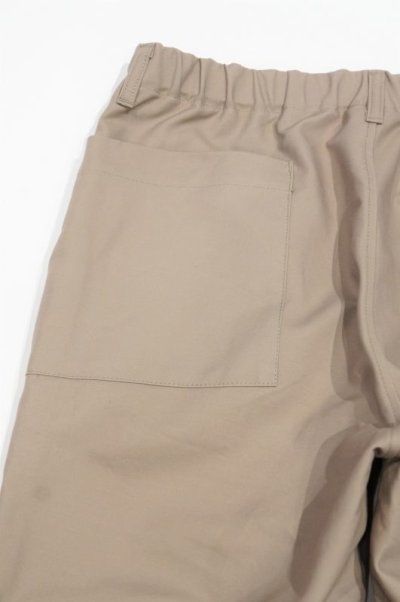 画像2: STILL BY HAND　COTTON DOUBLE CLOTH PANTS(GREIGE)