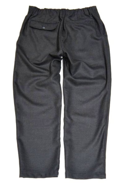 画像1: STILL BY HAND　WOOL EASY SLACKS(CHARCOAL)