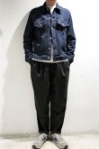 画像2: STILL BY HAND　WOOL EASY SLACKS(CHARCOAL) (2)