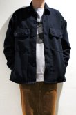 画像1: CAL O LINE　MELTON CPO SHIRT（Navy） (1)