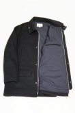 画像9: STILL BY HAND　LAMB MELTON HALF COAT(BLACK) (9)