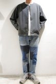 画像2: STILL BY HAND　CREW NECK SNAP BUTTON CARDIGAN(CHARCOAL) (2)