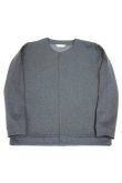 画像5: STILL BY HAND　CREW NECK SNAP BUTTON CARDIGAN(CHARCOAL) (5)