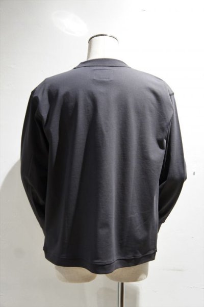 画像1: STILL BY HAND　SWEAT LIKE L/S T-SHIRT(CHARCOAL)