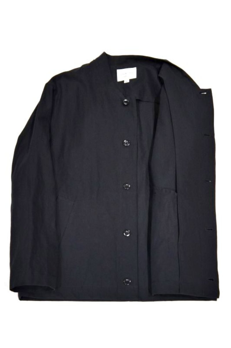 画像2: STILL BY HAND　COTTON LINEN TWILL BLOUSON(BLACK)