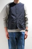 画像1: ARAN　NYLON VEST(DARK GRAY) (1)