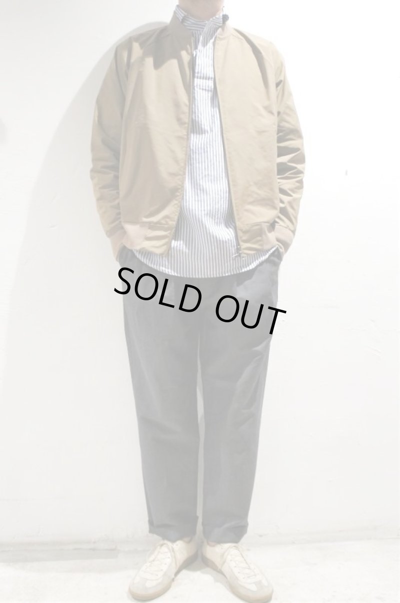 画像3: STILL BY HAND　WOOL LINEN 4 TUCK EASY SLACKS(CHARCOAL) (3)