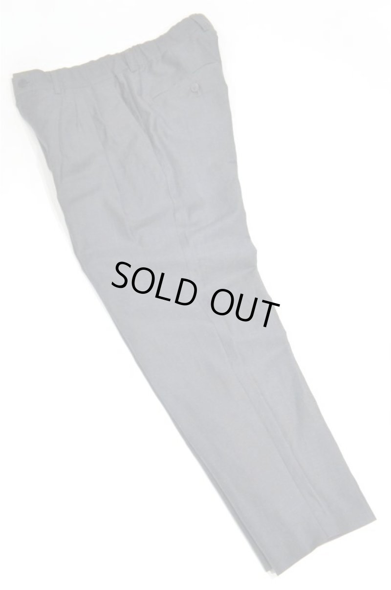 画像4: STILL BY HAND　WOOL LINEN 4 TUCK EASY SLACKS(CHARCOAL) (4)