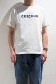 画像1: CAL O LINE　"CHICAGO" MAP T-SHIRT（WHITE） (1)