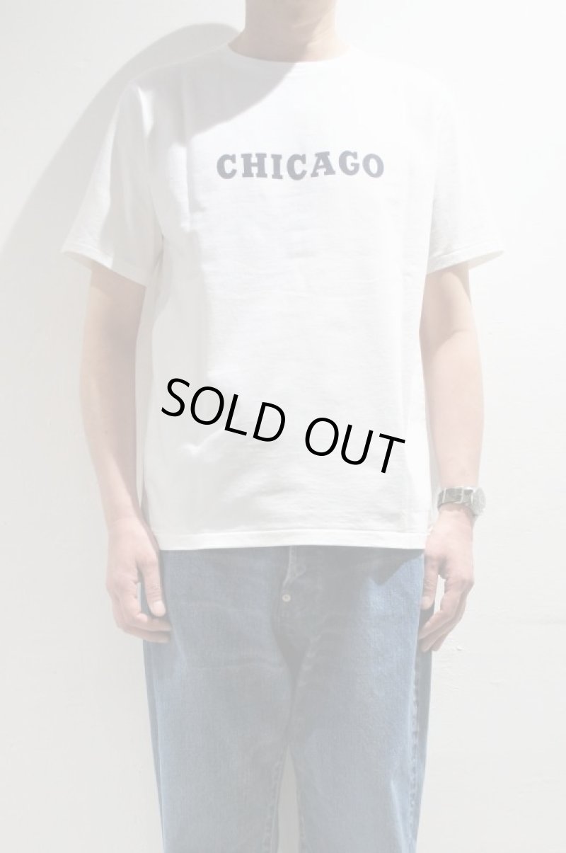 画像1: CAL O LINE　"CHICAGO" MAP T-SHIRT（WHITE） (1)