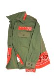 画像8: CAL O LINE × KOTSUBO　BANDANA UTILITY SHIRT（OLIVE DRAB） (8)
