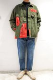 画像2: CAL O LINE × KOTSUBO　BANDANA UTILITY SHIRT（OLIVE DRAB） (2)