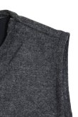 画像6: MANUAL ALPHABET　BONDING WOOL PULL OVER VEST（CHARCOAL） (6)