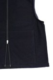 画像3: STILL BY HAND　WOOL PILE ZIP VEST(DARK NAVY) (3)