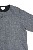 画像2: STILL BY HAND　WOOL BOA ZIP BLOUSON(GREY) (2)