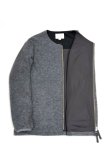 画像3: STILL BY HAND　WOOL BOA ZIP BLOUSON(GREY) (3)